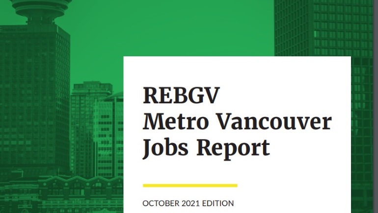 Metro Vancouver Jobs Report October 2021