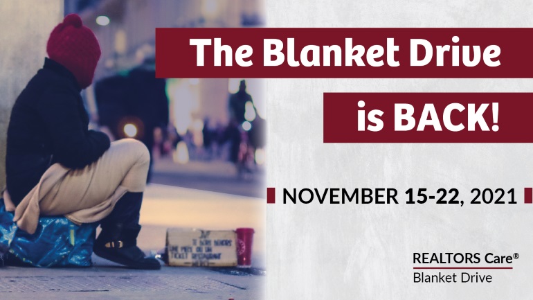 The 27th annual REALTORS Care® Blanket Drive is on!